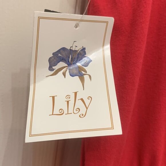 Cherry Pink Size 2X Stretch Lily 3 Tier Ruffled Skirt Lace Trim Cotton Lycra - Picture 6 of 8